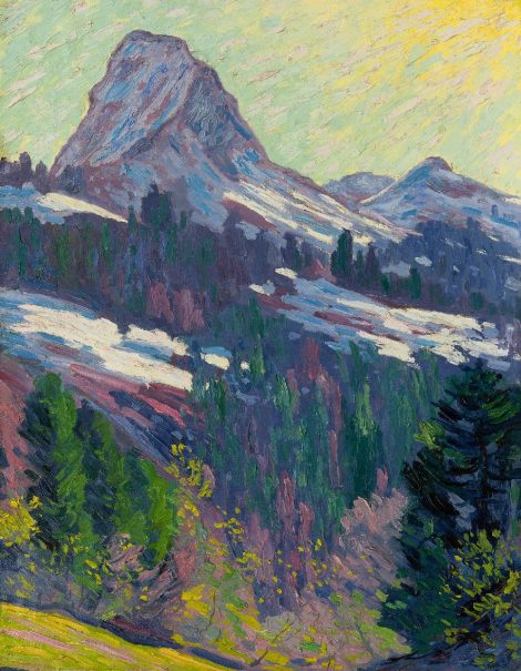 Dirk Filarski - Dent de Jaman bei Montreux, Öl auf Leinwand 69,9 x 54,8 cm, Unterzeichnet u.r.und datiert '12